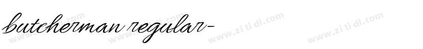 butcherman regular字体转换 butcherman regular字体转换